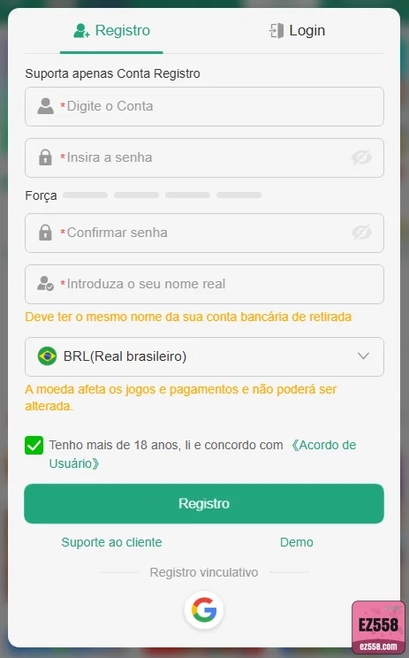 ez558 - login premium - Entrar na Conta