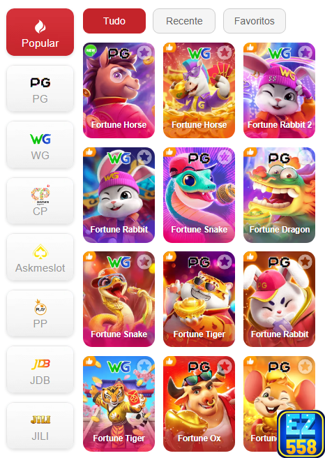 Experiência de Jogos ez558.com