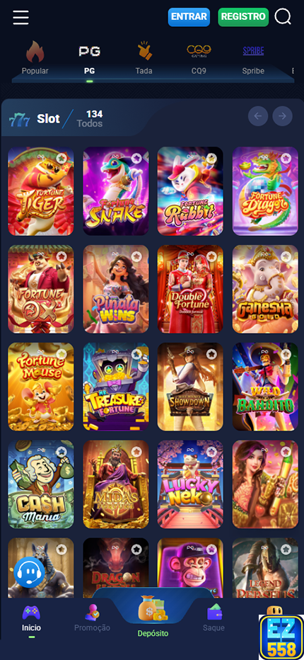 Prêmios Jogos ez558.com